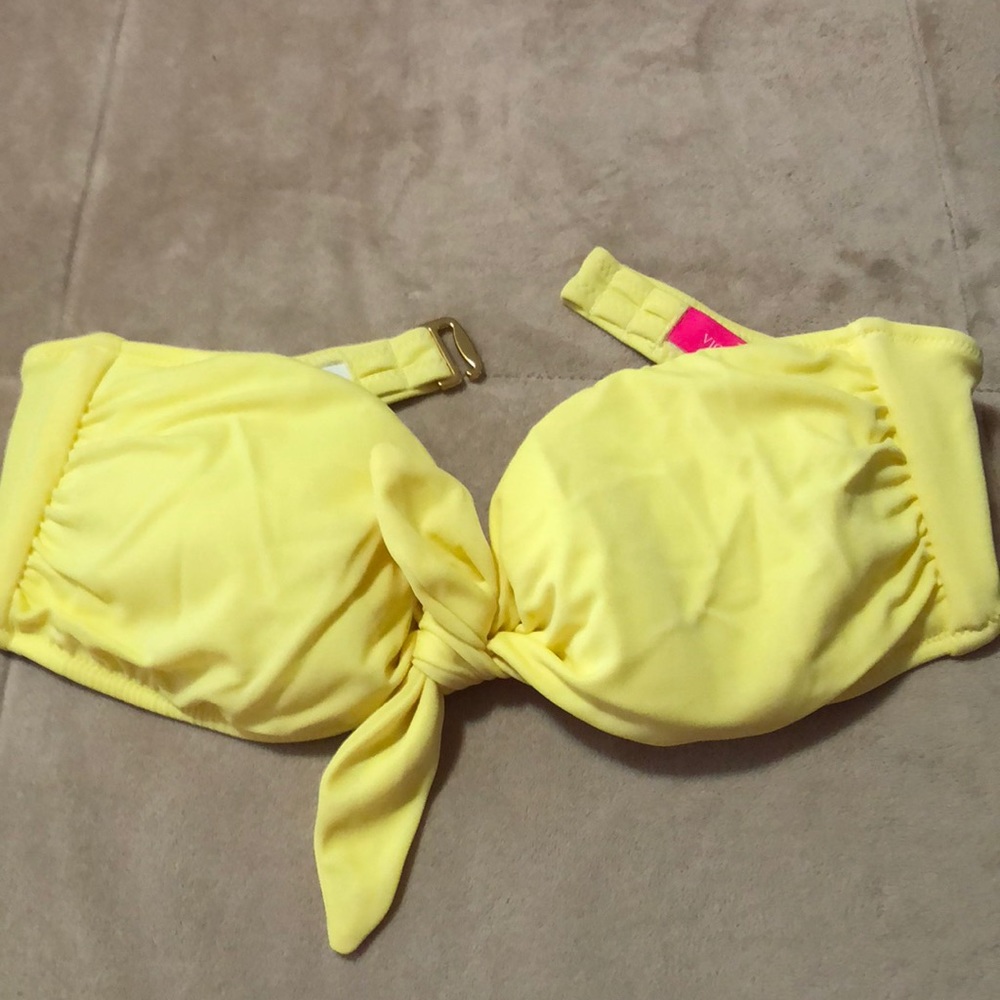 VS yellow bandeau swim top!